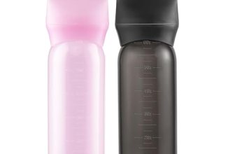 Pairswind 200ml Black & Pink Reusable Plastic Hair Oiling & Dye Application Bott