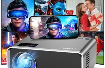 FUDONI Projector with WiFi and Bluetooth 4K Supported
