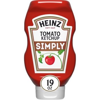 Heinz Simply Tomato Ketchup with No Artificial Sweeteners, 19 oz Bottle