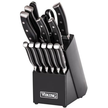 Viking 14 Piece Kitchen Knife Set with Black Block