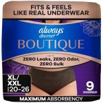 Always Discreet Boutique Incontinence and Postpartum Underwear for Women