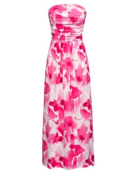 GRACE KARIN Women’s 2024 Summer Bohemian Floral Printed Strapless Beach Party Lo