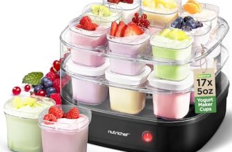 Nutrichef 17 Cup Automatic Yogurt Maker | Includes 17
