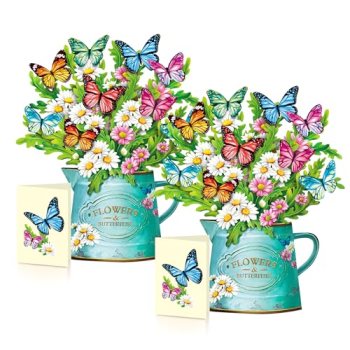 Airpark Pop Up Flower Cards, 2 Packs