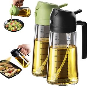 TrendPlain 16oz/470ml Glass Olive Oil Sprayer for Cooking