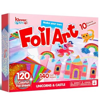 Klever Kits Foil Art Kit for Kids – Arts & Crafts Supplies
