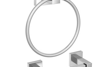 FORIOUS Toilet Paper Holder and Hand Towel Ring Set