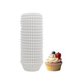 500 Counts White Mini Cupcake Liners for Baking Cups