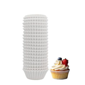 500 Counts White Mini Cupcake Liners for Baking Cups