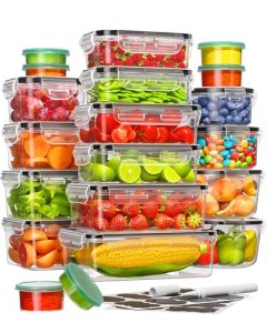 40 Piece Food Storage Containers with Lids(20 Containers & 2: 26% Off