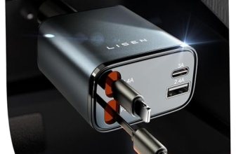LISEN Retractable Car Charger, Gifts for Mothers Day