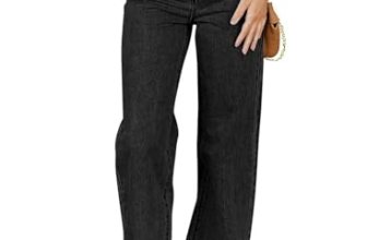 Sidefeel Jeans for Women Trendy High Waisted Stretchy Straight Leg Jeans Tummy C