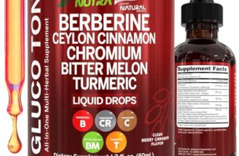 Clean Nutra Berberine with Ceylon Cinnamon Supplement Liquid Drops + Bitter Melo