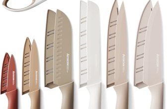 Astercook Knife Set, 13 Pieces Kitchen Knives Set with Healthy Anti-Rust Coating