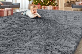 OLANLY 8×10 Machine Washable Large Area Rugs for Living Room