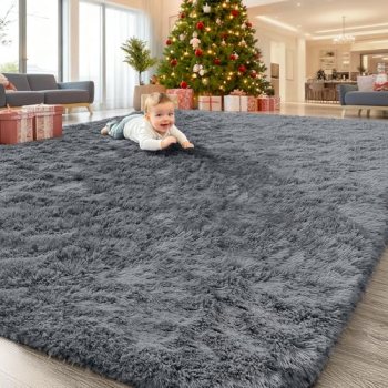 OLANLY 8×10 Machine Washable Large Area Rugs for Living Room