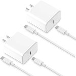 iPhone 17 16 15 Charger, 2-Pack 33W Fast Charging Wall Charger Adapter Block Cub
