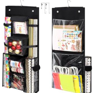 Hanging Gift Wrapping Paper Storage