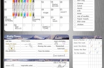 MARSROCK Refrigerator Calendar Magnetic