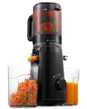 TUUMIIST Juicer Machines, Cold Press Juicer with 5.3″ Extra Large Feed Chute Fit