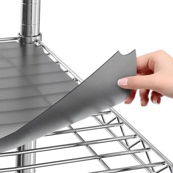 Sterling Shelf Liners for Wire Shelf System: Set of 5 in Graphite: 16 x 36 inch: