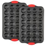 Tiawudi Mini Muffin Pan, 24 Cavity Cupcake Pan