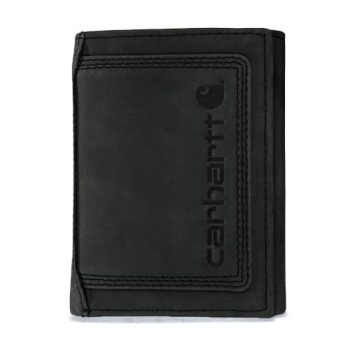 Carhartt Men’s B0000213 Detroit Trifold Wallet One Size Fits All Black