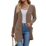 Witsmile Cardigan Sweaters for Women Cozy Lightweight Open Front Long Cardigan S