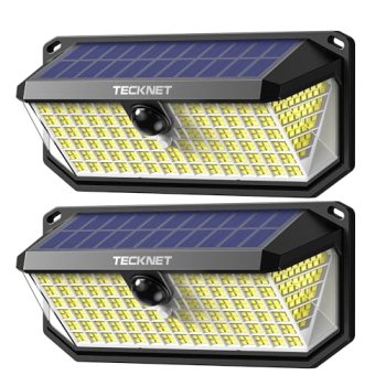 TECKNET 416 LED Solar Lights Outdoor Waterproof