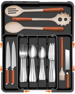 Spaclear Silverware Organizer – Expandable Kitchen Drawer Organizer