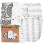 Sweety Fox 3-Pack Organic Baby Swaddles – Swaddles for Newborns