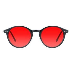 TIJN Red Lens Blue Light Blocking Glasses – Round Frame