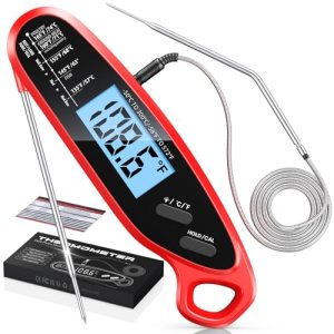 Vuwwey Instant Read Meat Thermometer Digital with Dual Probe