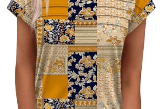 Blouses for Women Dressy Casual Spring Summer Tops 2025 Boho Printed Cap Sleeve