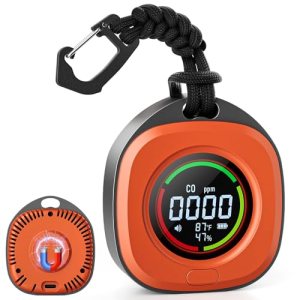 Portable Carbon Monoxide Detectors for Travel 3-in-1 Square Carbon Monoxide Moni