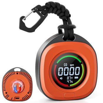 Portable Carbon Monoxide Detectors for Travel 3-in-1 Square Carbon Monoxide Moni