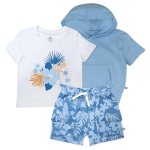 HonestBaby baby-boys 3 Piece Short Sleeve Top