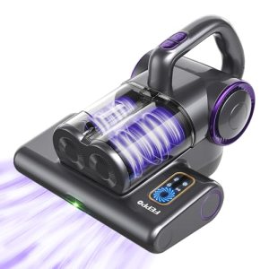 FEPPO Mattress Vacuum Cleaner, 16Kpa Bed Vacuum Cleaner with 253.7nm UV-C Light