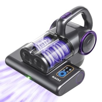 FEPPO Mattress Vacuum Cleaner, 16Kpa Bed Vacuum Cleaner with 253.7nm UV-C Light