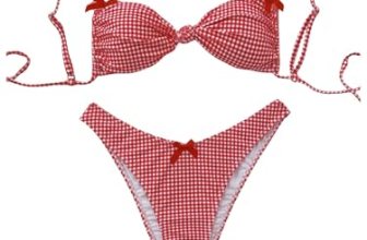 Milumia Women’s Y2k Gingham Print Bikini Swimsuit Bow Decor High Cut 2 Piece Bat