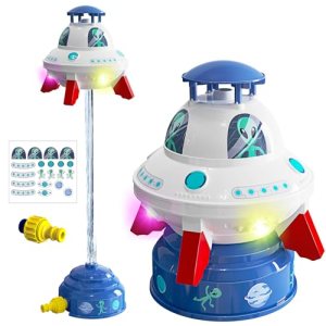 Skirfy UFO Water Sprinkler for Kids Toys