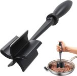 Meat Chopper for Hamburger, Premium Heat Resistant Masher and Smasher for Ground
