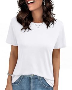 GAYHAY White T Shirts for Women