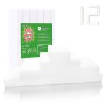 Magic Melamine Sponge Eraser, GRS Certified 12 Pack Magic Cleaning Erasers in Bu