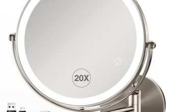 GREENFROM 8.5 Inch Magnifying Mirror with Lights