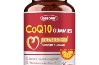 ZEBORA CoQ10 200mg Gummies, High Absorption Coenzyme Q10 Supplements with Omega-
