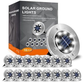 INCX 4.6 inch Solar Lights Outdoor Waterproof