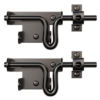 Slide Bolt Gate Latch for Wooden Fence