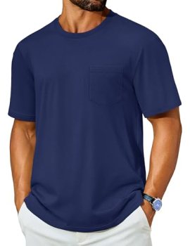 Cotrasen Men’s T-Shirts Cotton Short Sleeve Tee Shirt Summer Casual Crew Neck Mo