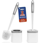 Holaloha Toilet Brush, 2 Pack Toilet Brush and Holder Set Bathroom Accessories
